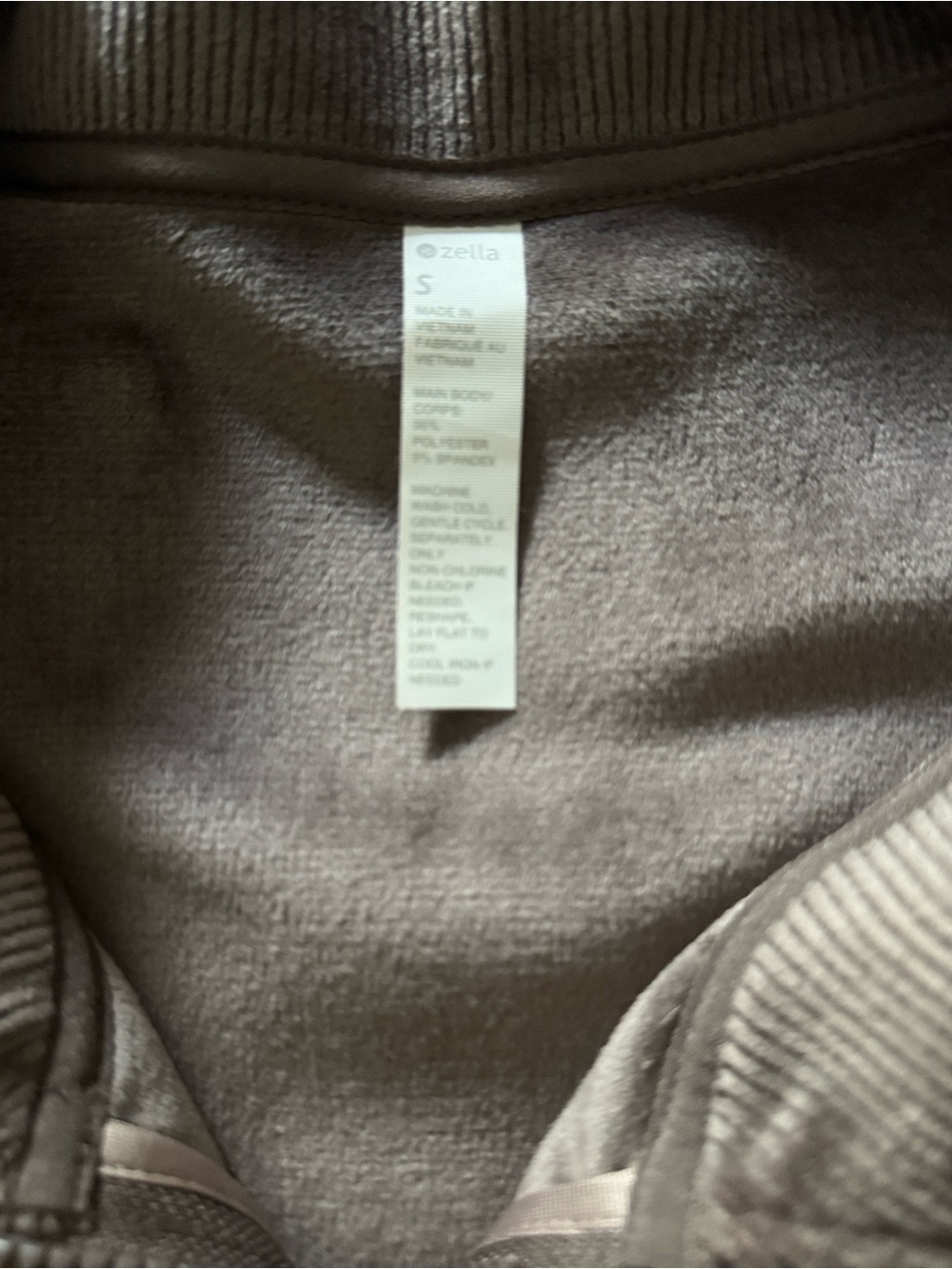 NWOT Zella Plush Ribbed Jacket - Picture 5 of 11
